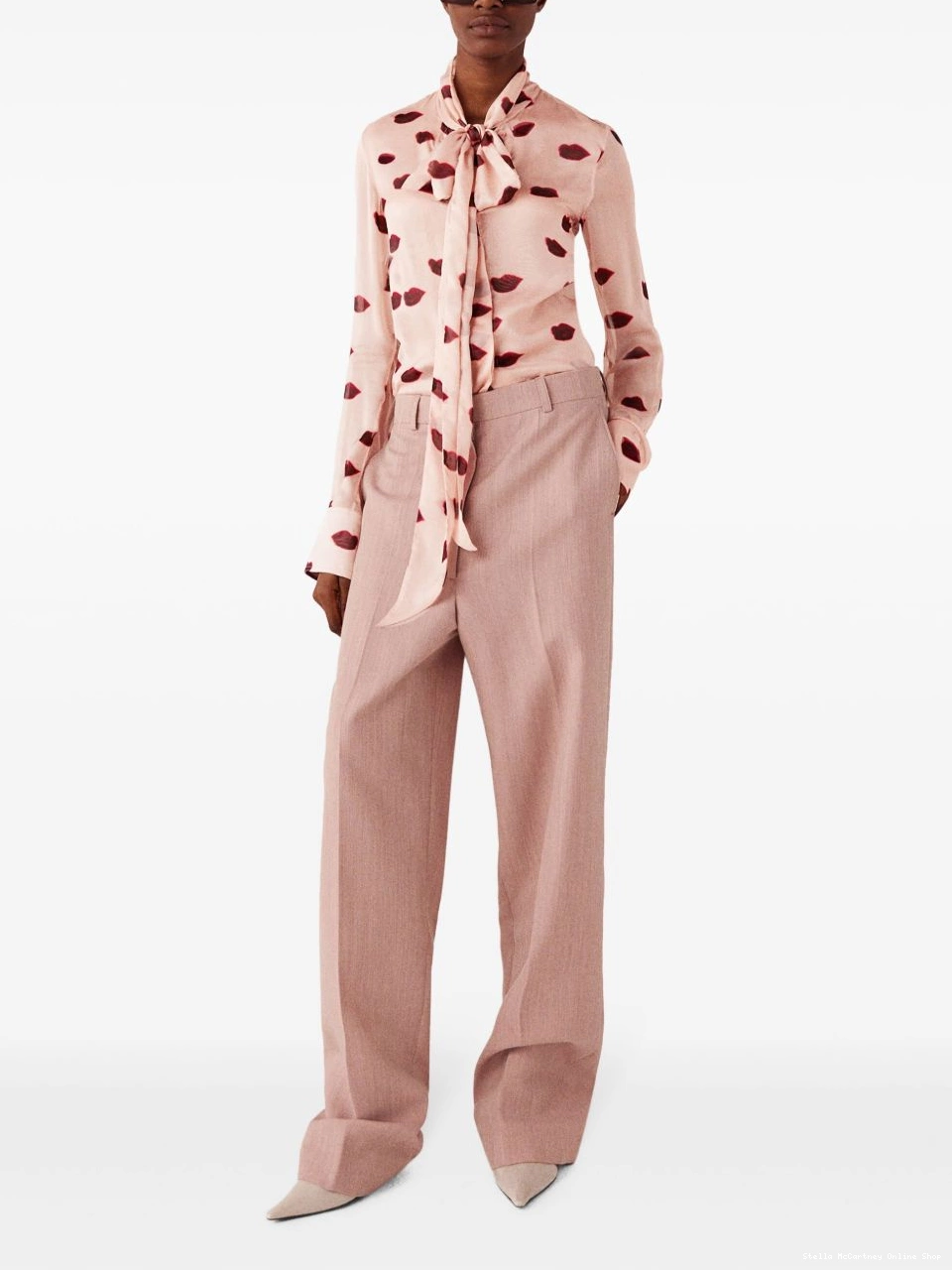 Affordable silk lips-print Stella McCartney Women blouse 0719
